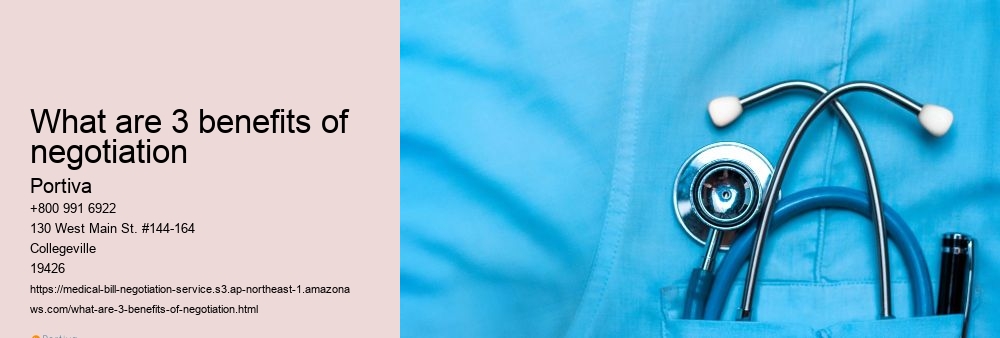 What are 3 benefits of negotiation