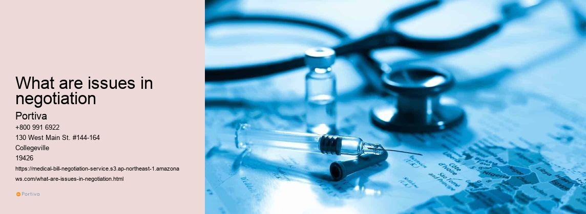 What are issues in negotiation