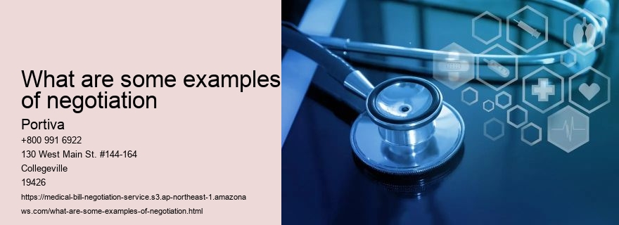 What are some examples of negotiation