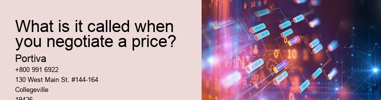 What is it called when you negotiate a price?
