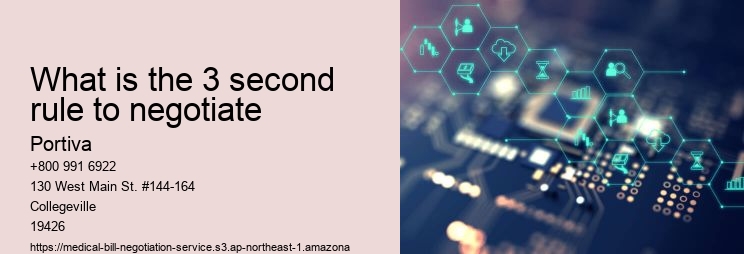 What is the 3 second rule to negotiate