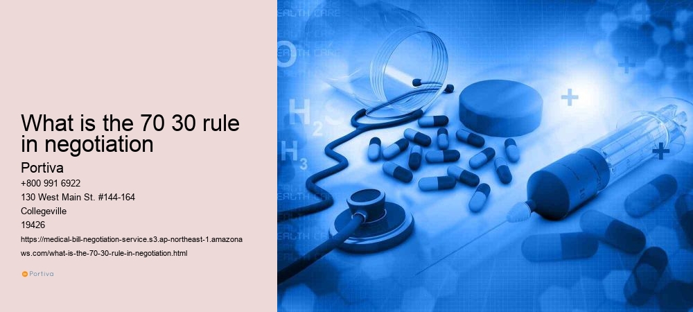 What is the 70 30 rule in negotiation