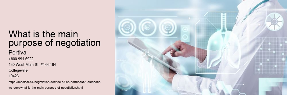 What is the main purpose of negotiation