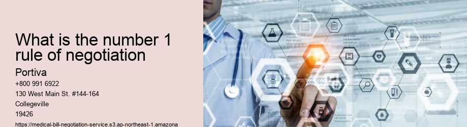 What is the number 1 rule of negotiation