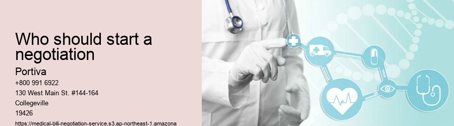 Who should start a negotiation